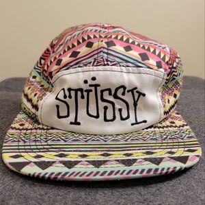 Stussy Capz Multi-Color Aztec Five Panel Hat